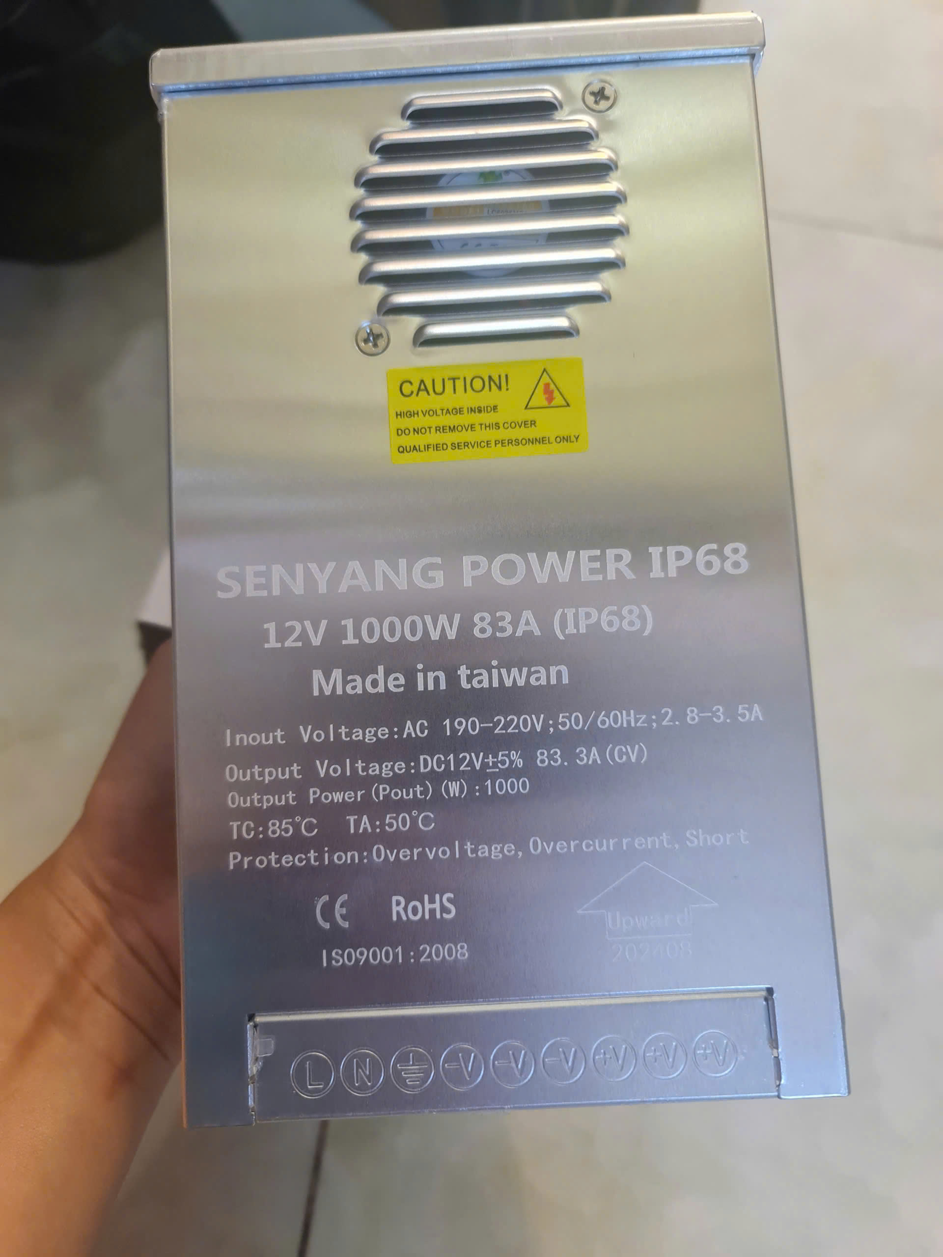 Nguồn out 12v 1000w 83A (SY-ip68)